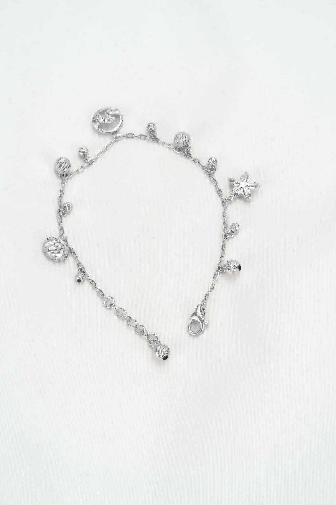 Lắc Tay Charm Con Sò Hạt Bi Khắc Máy Kiểu Ý 750 Bảo Tín K&K