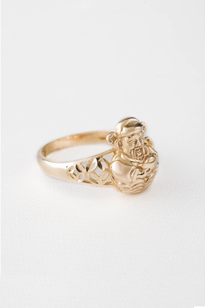 Nhẫn vàng thần tài Bảo Tín K&K Vàng 14K