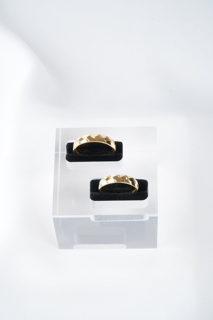 Nhẫn cưới vàng bản móc máy Bảo Tín K&K Vàng kiểu Ý 750