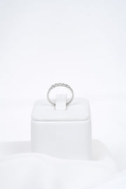 Nhẫn trắng kiểu Bảo Tín K&K Vàng kiểu Ý 750