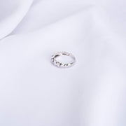 Nhẫn trắng mo móc máy Bảo Tín K&K Vàng kiểu Ý 750