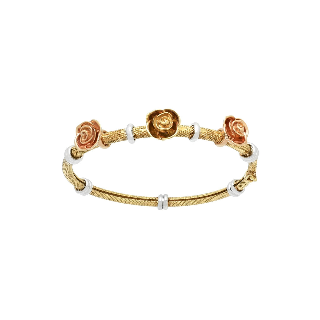 Lắc hồng vàng hoa hồng Bảo Tín K&K Vàng 18K - Bảo Tín K&K