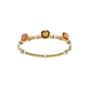 Lắc hồng vàng hoa hồng Bảo Tín K&K Vàng 18K - Bảo Tín K&K