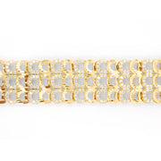 Lắc vàng bản vảy cá Bảo Tín K&K Vàng 14K đính Đá cao cấp - Bảo Tín K&K