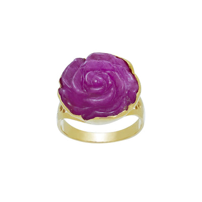 Nhẫn hoa hồng Bảo Tín K&K Vàng 14K đính Đá màu - Bảo Tín K&K