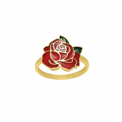Nhẫn hoa hồng Bảo Tín K&K Vàng 14K đính Đá màu - Bảo Tín K&K