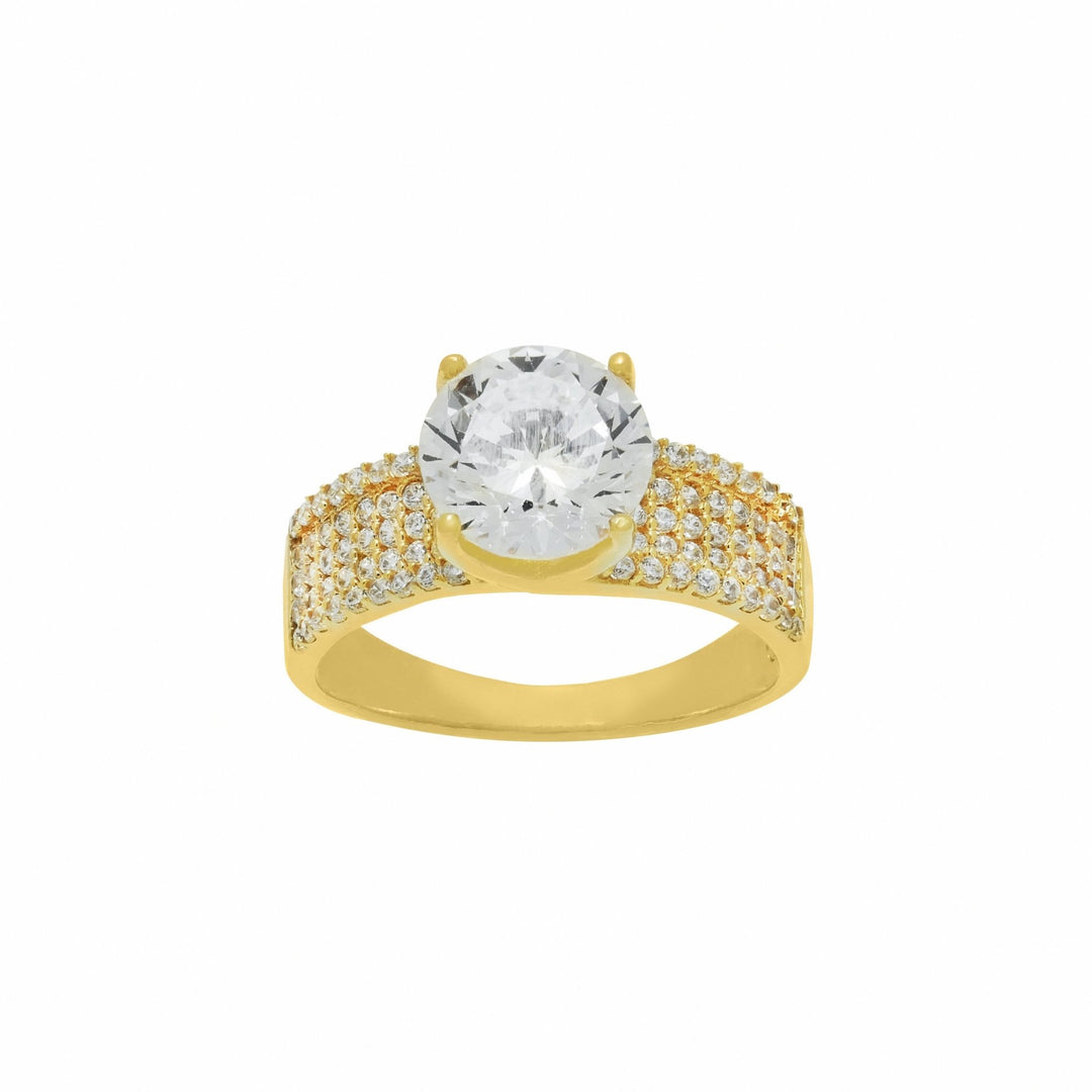 Nhẫn kiểu Bảo Tín K&K Vàng 14K đính Đá cao cấp - Bảo Tín K&K