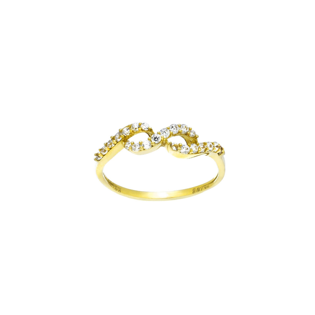 Nhẫn kiểu Bảo Tín K&K Vàng 18K đính Đá cao cấp - Bảo Tín K&K