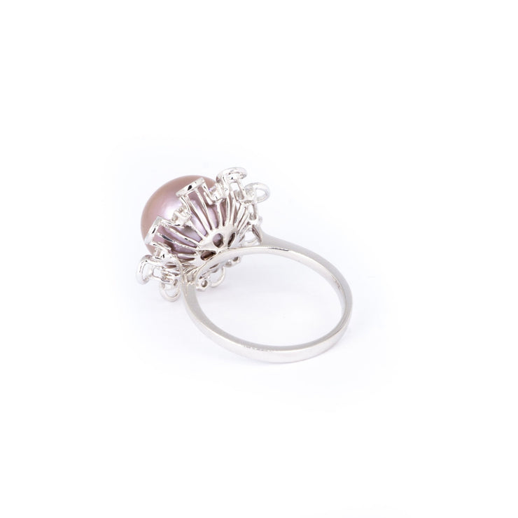 Nhẫn kiểu ngọc trai hồng - Bảo Tín K&K