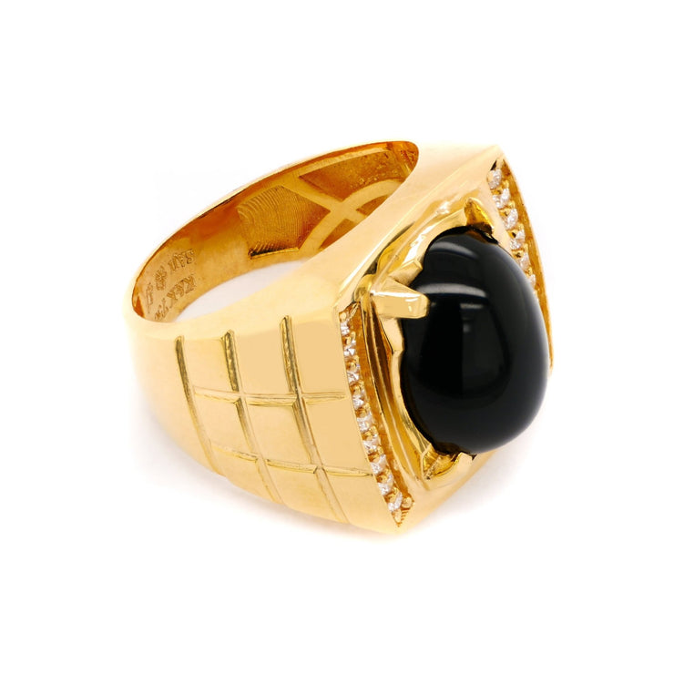 Nhẫn nam vàng Bảo Tín K&K Vàng 18K đính Đá màu - Bảo Tín K&K