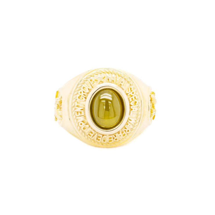 Nhẫn nam vàng đại bàng Bảo Tín K&K Vàng 14K đính Đá màu - Bảo Tín K&K