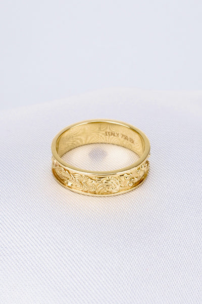 Nhẫn cưới nữ Bảo Tín K&K Vàng kiểu Ý 750 Charming