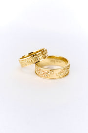 Nhẫn cưới nam Bảo Tín K&K Vàng kiểu Ý 750 Charming
